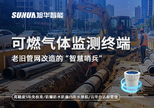 老旧管网改造的“智慧哨兵”：可燃气体监测终端如何重塑地下安全防线